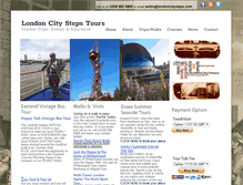 Tablet Screenshot of londoncitysteps.com